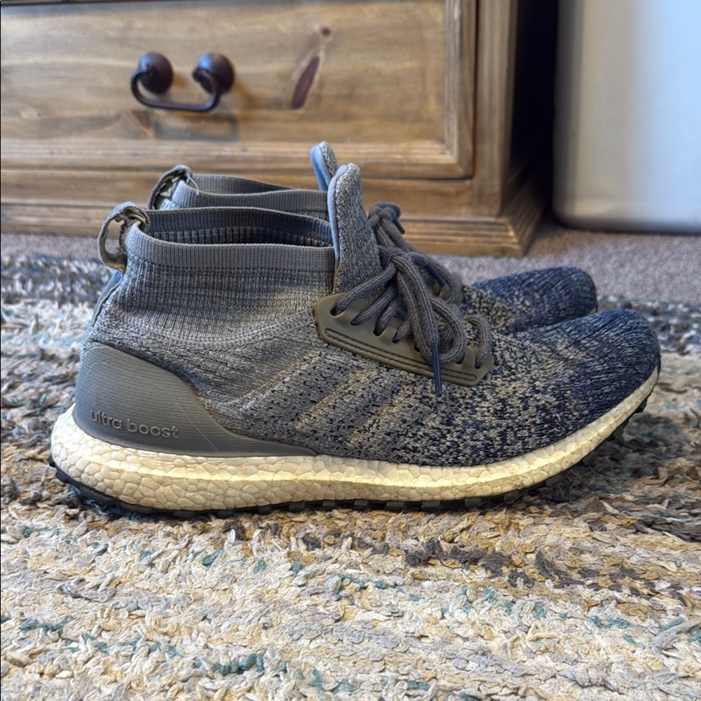 Adidas Gray Sneakers with ultra Boost Technology